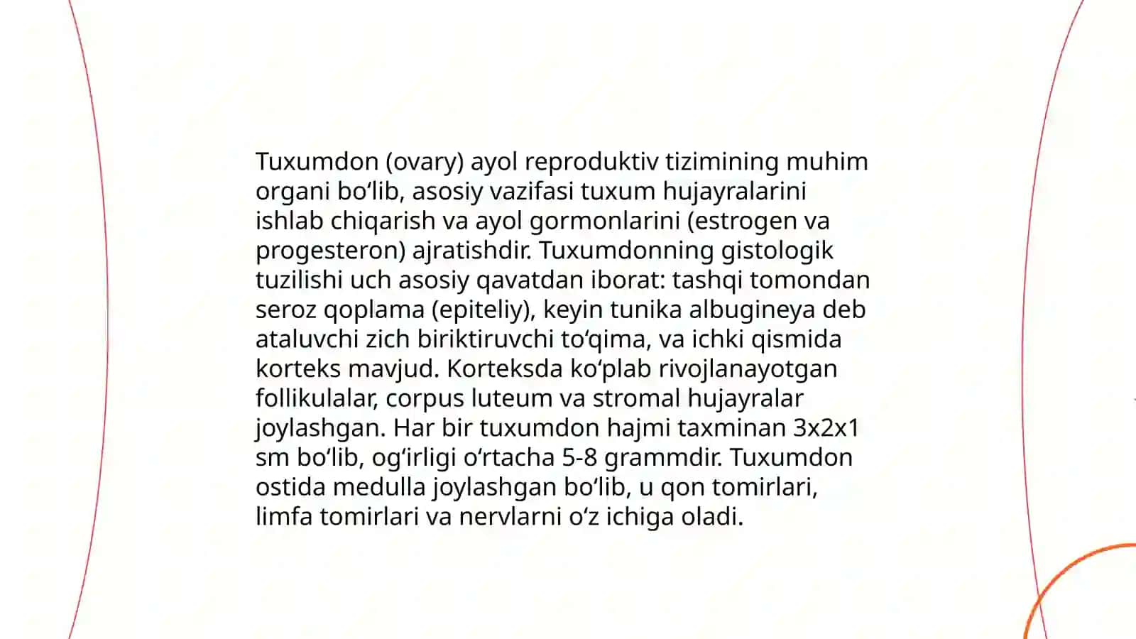 Ayollar jinsiy sistemasi gistologiyasi 4