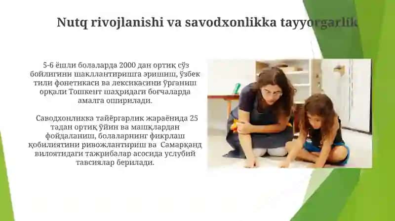 Maktabgacha ta'lim-tarbiyani tashkil etish fanining predmeti va asosiy vazifalari 4