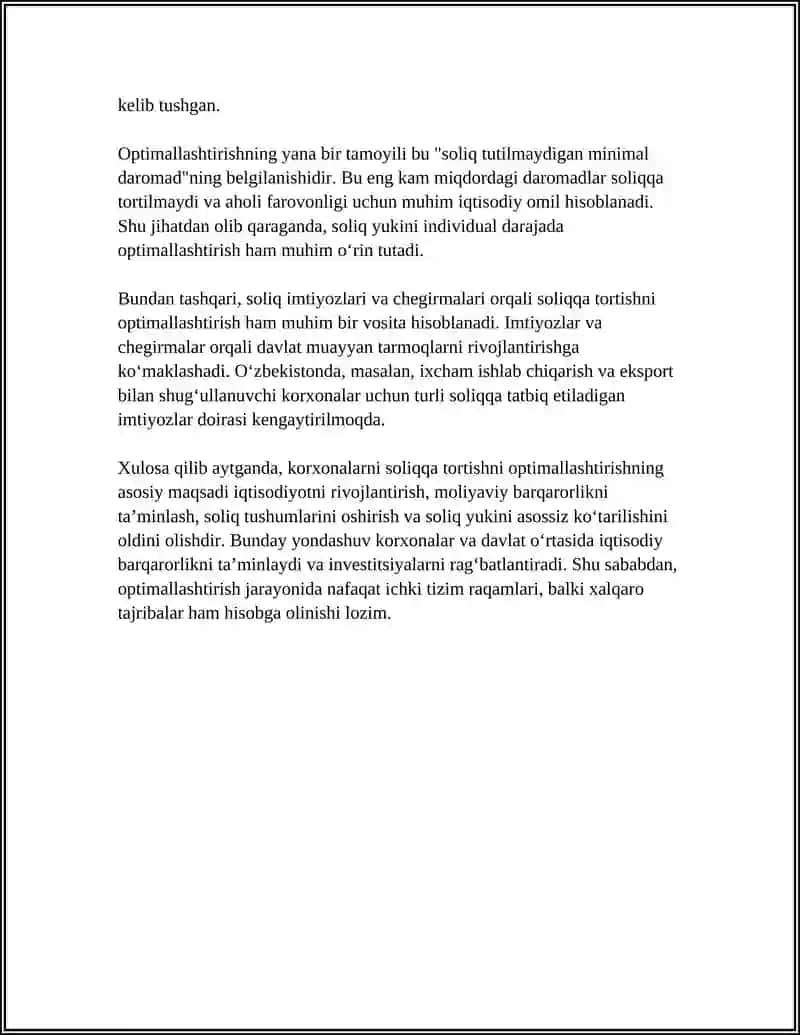 KORXONALARNI SOLIQQA TORTISHNI OPTIMALLASHTIRISH 4