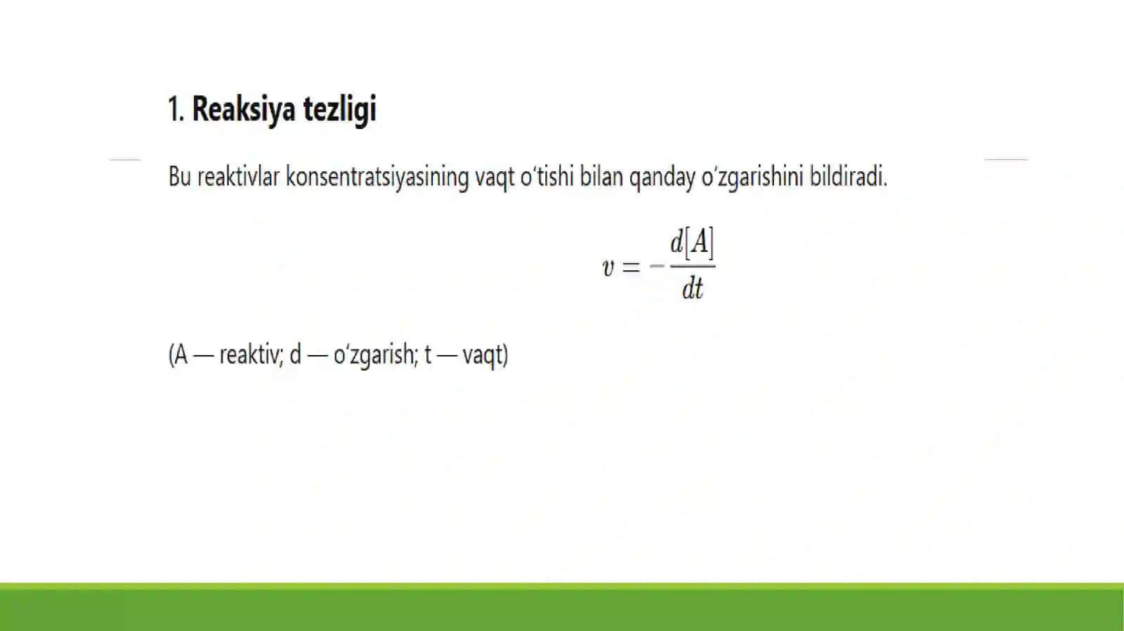Kimyoviy reaksiya tezligi 4