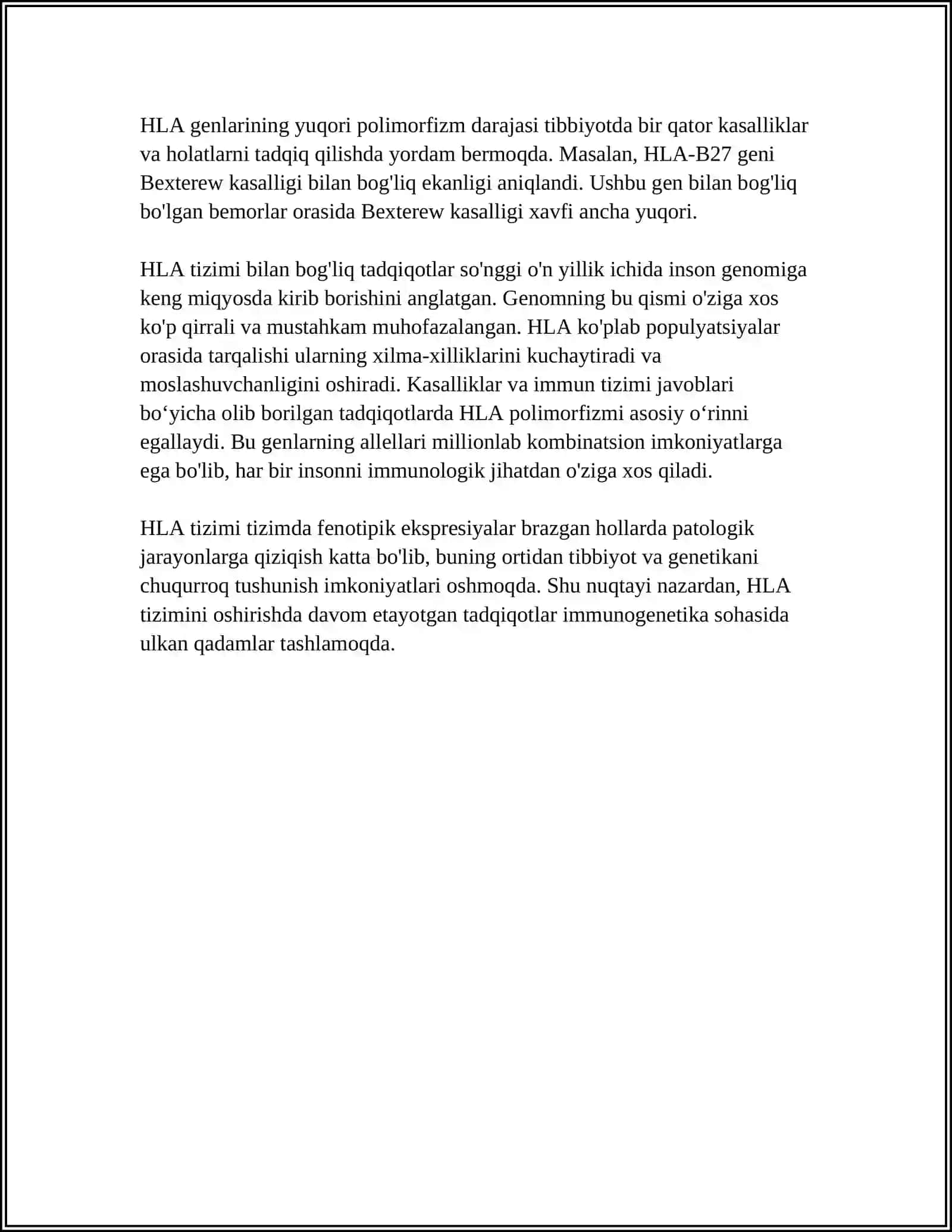 HLA-TIZIMI MHC -TIZIM. COMPLEMENT TIZIMI 4