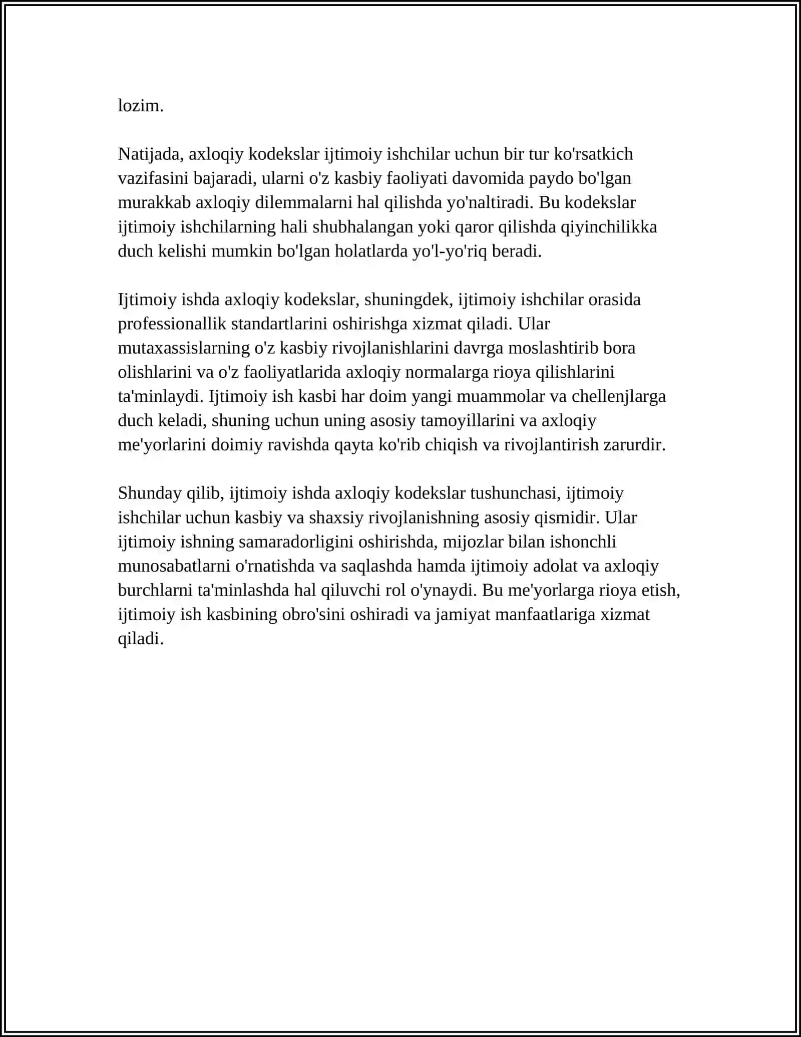 AXLOQIY KODEKSLARNING IJTIMOIY ISHDAGI AHAMIYATI VA ROLI 4