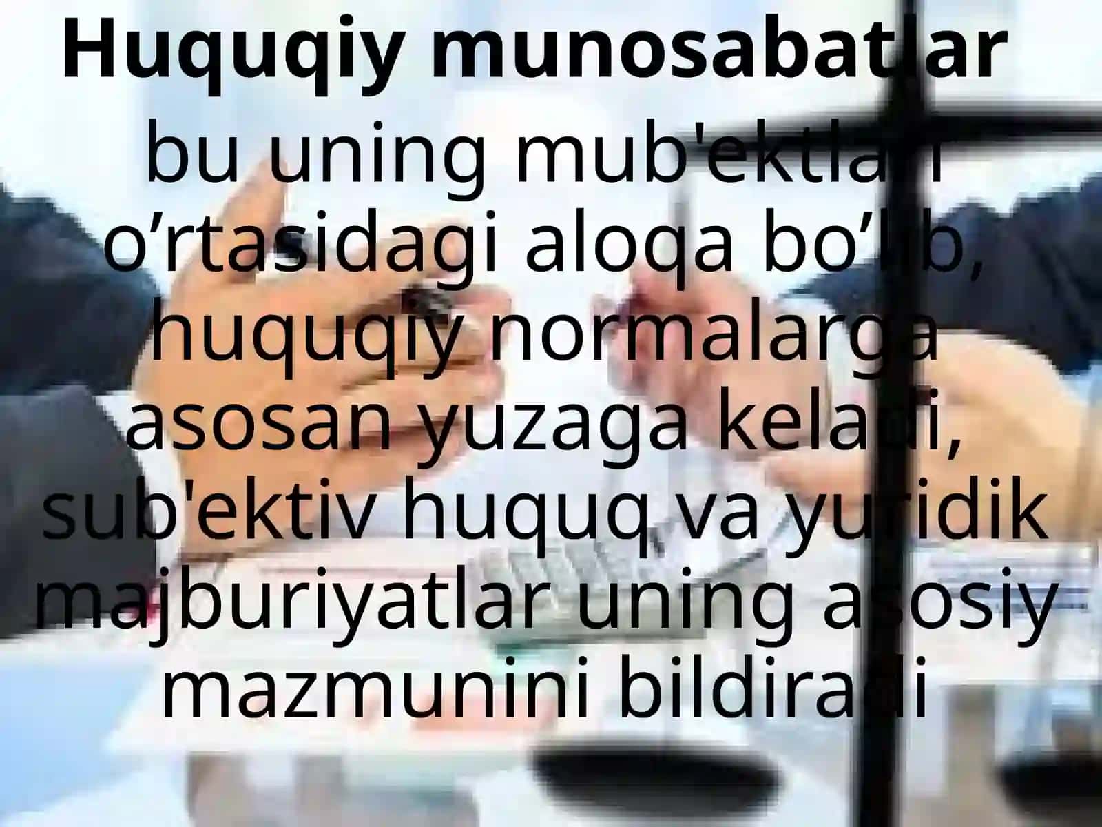 Ijtimоiyhimоyasоhаsidаgihuquqiymunоsаbаttushunchаsivаulаrningyuzаgаkеlishi 4