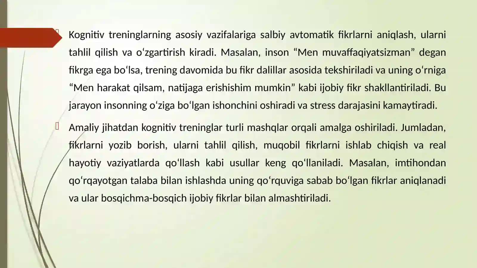 Kognitiv treninglar 4