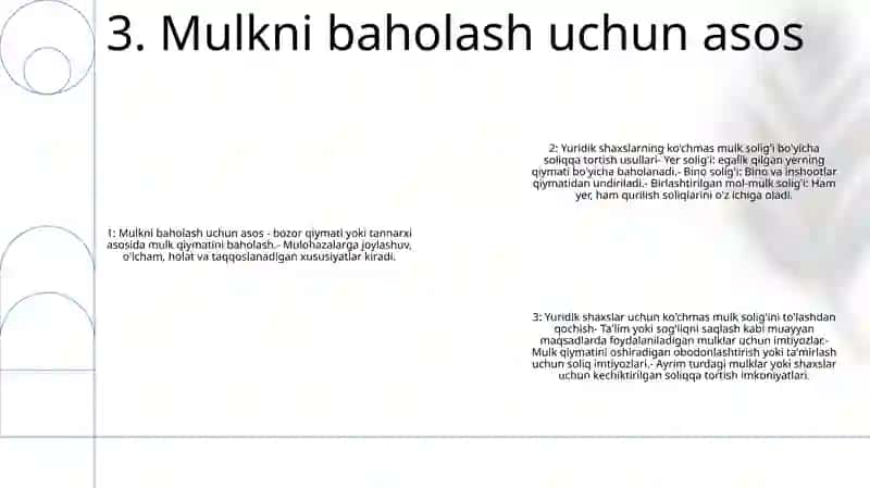 Yuridik Shaxslarning Mol-Mulkiga Solinadigan Soliqni Undirish Usullari 4