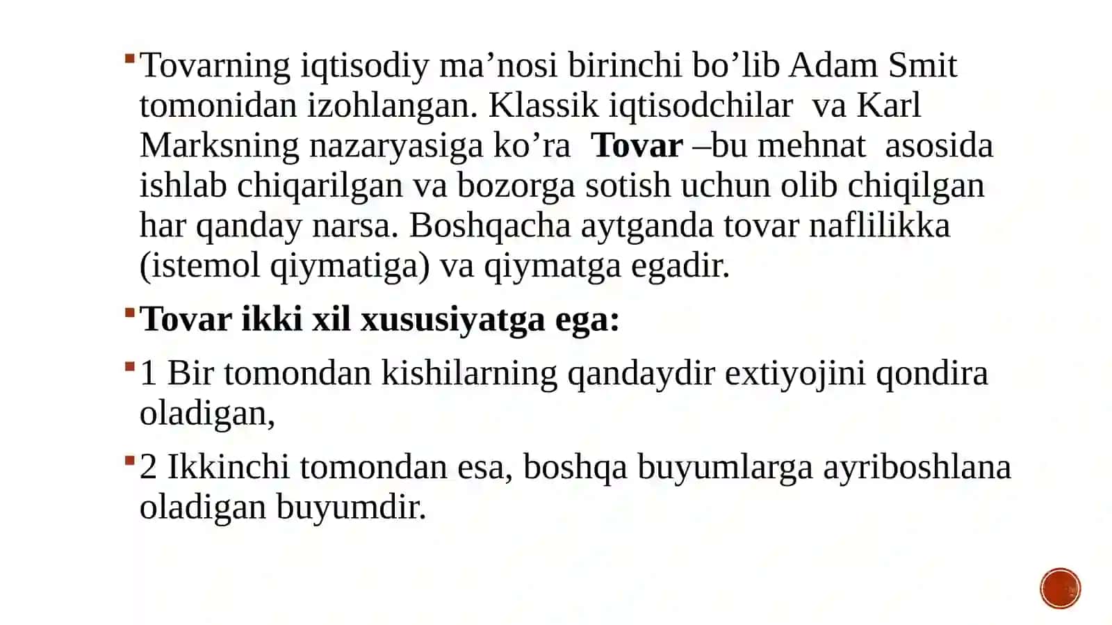 Tovar siyosati 4