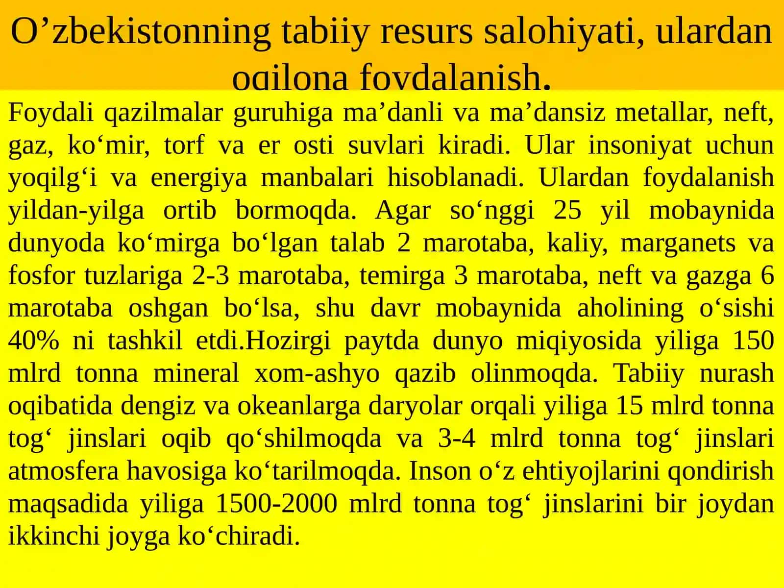 O‘zbekiston Respublikasining mineral xom-ashyobazasi 4