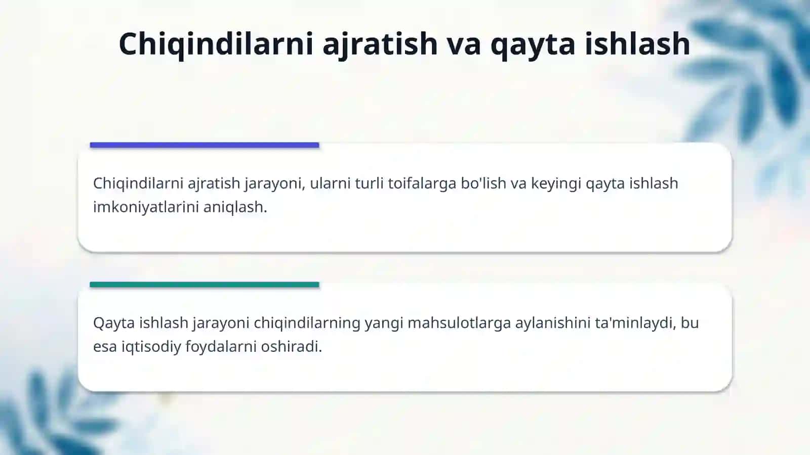 Tolali chiqindilar va ikkilamchi xom ashyodan foydalanish istiqbollari 4