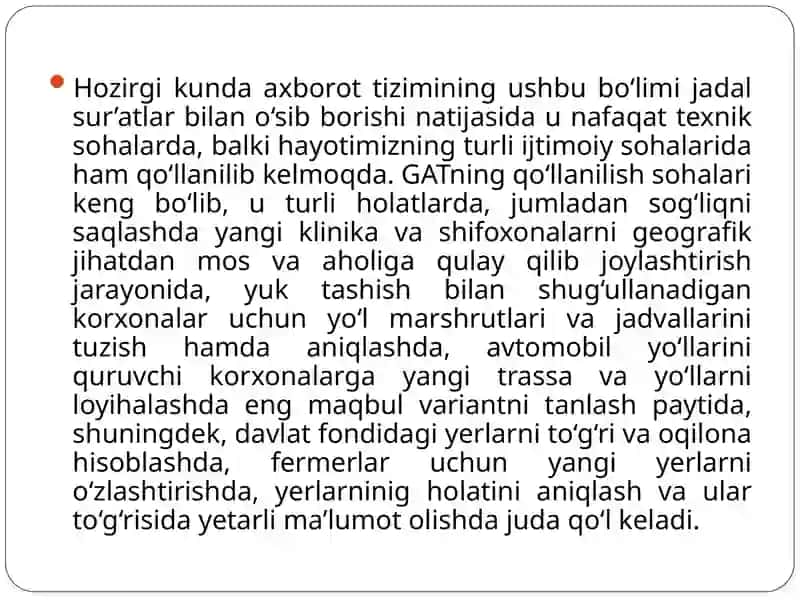 Geoinformatsiontizimlari(GIT) 4