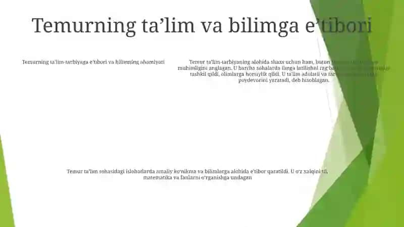 Amir Temur OʻGitlarining Tarbiyaviy Ahamiyati 4