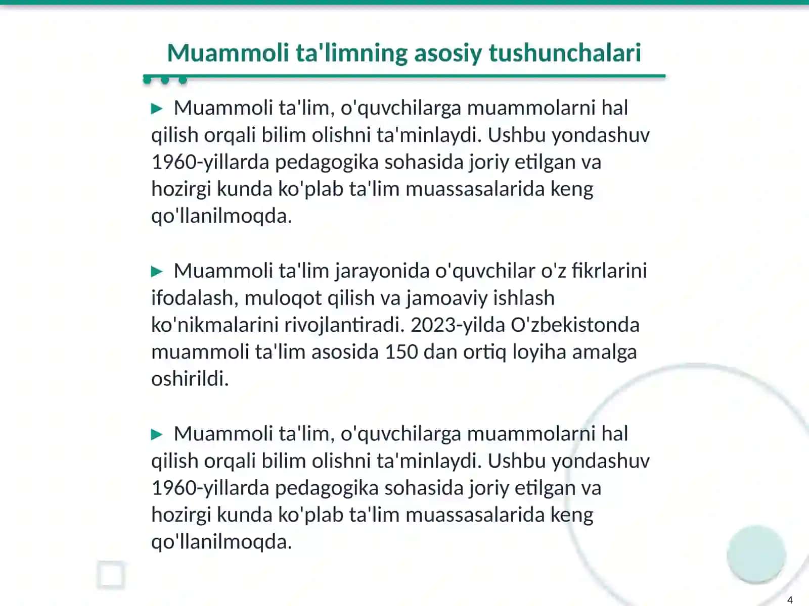 Tabiatshunoslik ta'limida turli uslublardan foydlanish 4