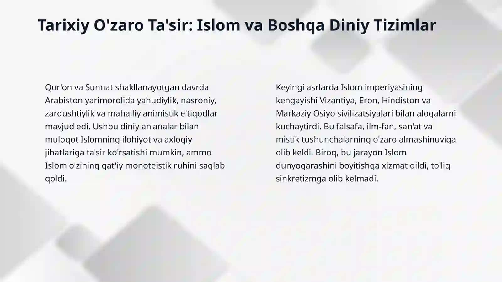 Islom va boshqa diniy aqidalar sinkretlashuvi natijasida shakllangan diniy taʼlimotlar tarixi. Bohoiylik va qodiyonlik harakatlari, Xalqaro Krishnani anglash jamoasi faoliyati 4
