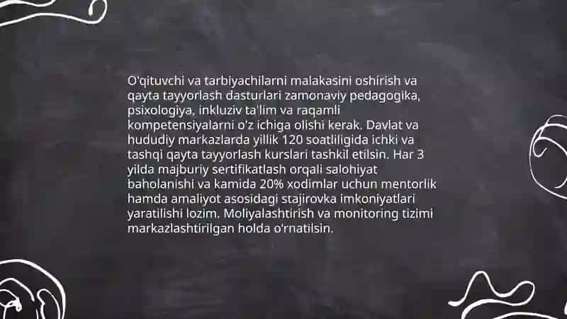 Maktabgacha ta'lim tizimini rivojlantirishning ustuvor yo‘nalishlari 4