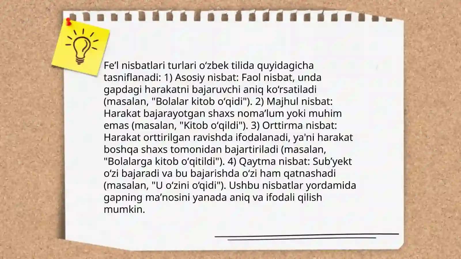 Fe'l Nisbatlari va ularning ta'lim bosqichlarida o'rganilishi 4