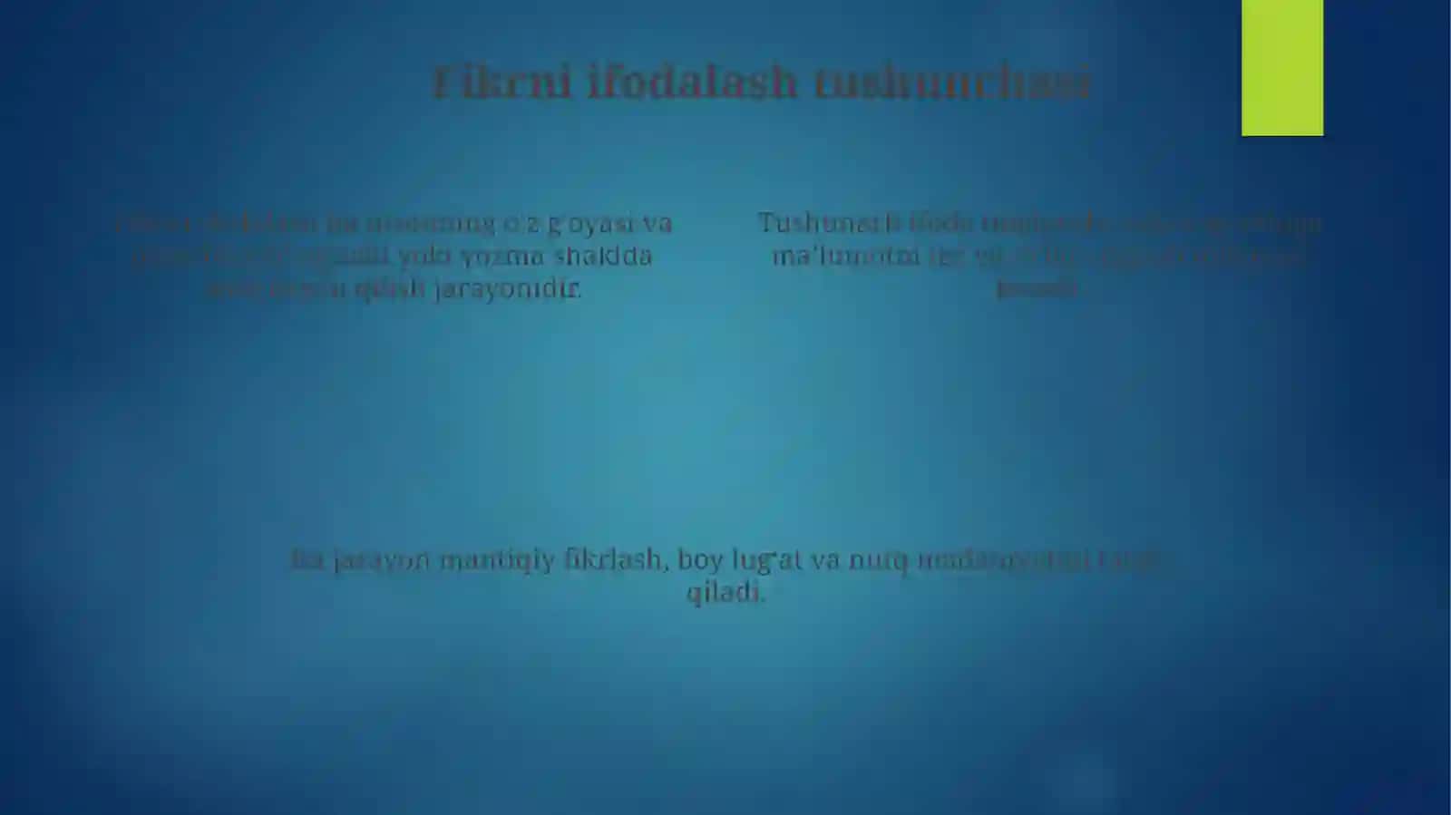 Fikrlarni tushunarli ifodalash 4