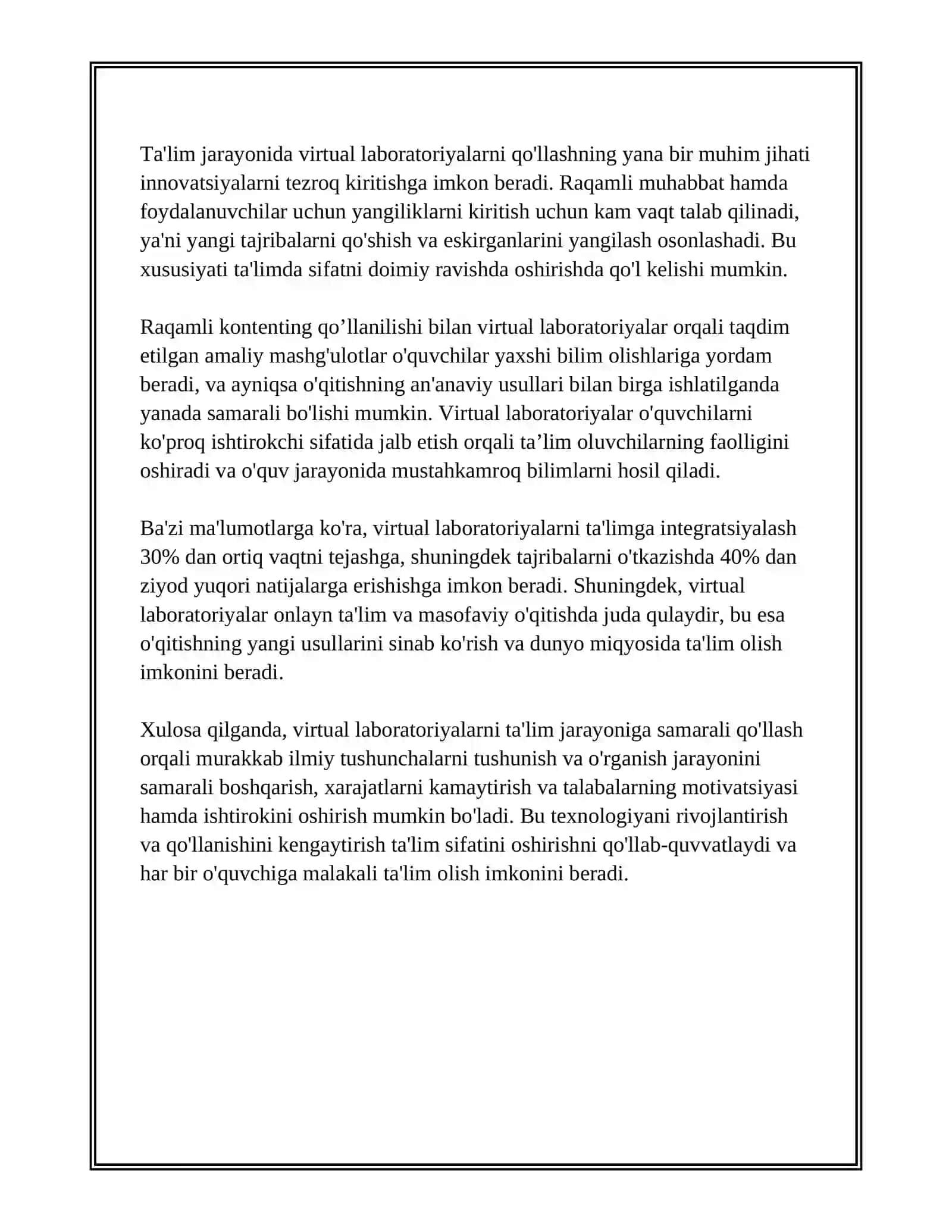 VIRTUAL LABORATORIYA VA RAQAMLI CONTENT 4