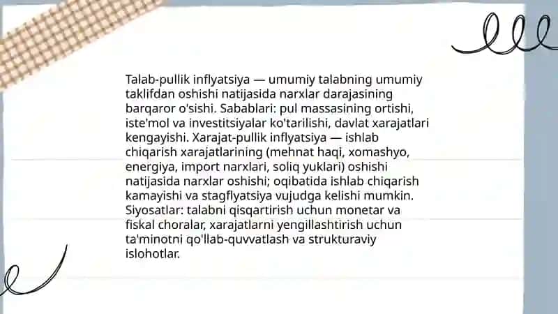 Infilyatsiyaning mohiyati va hisoblanish usullari 4