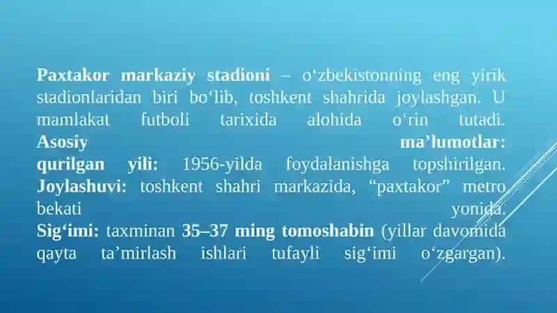 JAHONDA VA O’ZBEKISTONDA ENG YIRIK SPORT INSHOOTI 4
