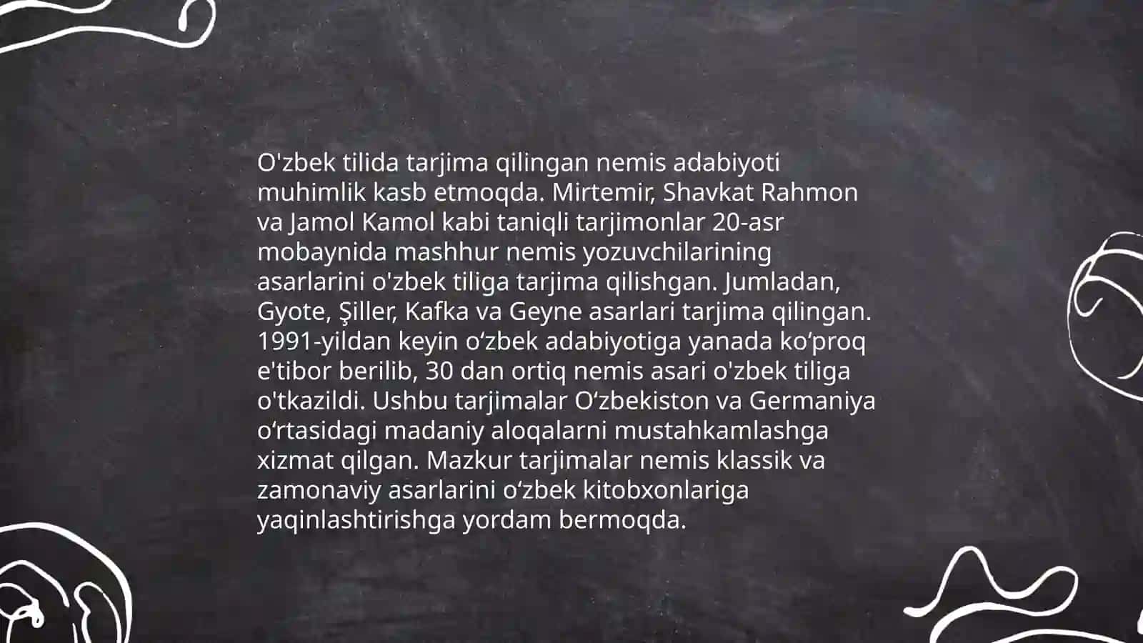 Nemis tiliga tarjima qilgan tarjimonlar 4