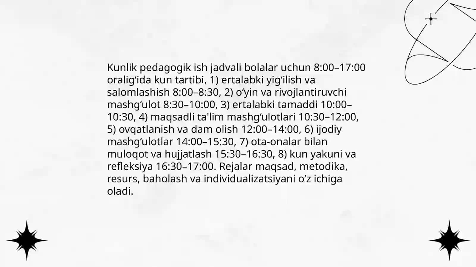 Maktabgacha taʼlim tashkiloti tarbiyachisining shaxsiy ish rejasi 4