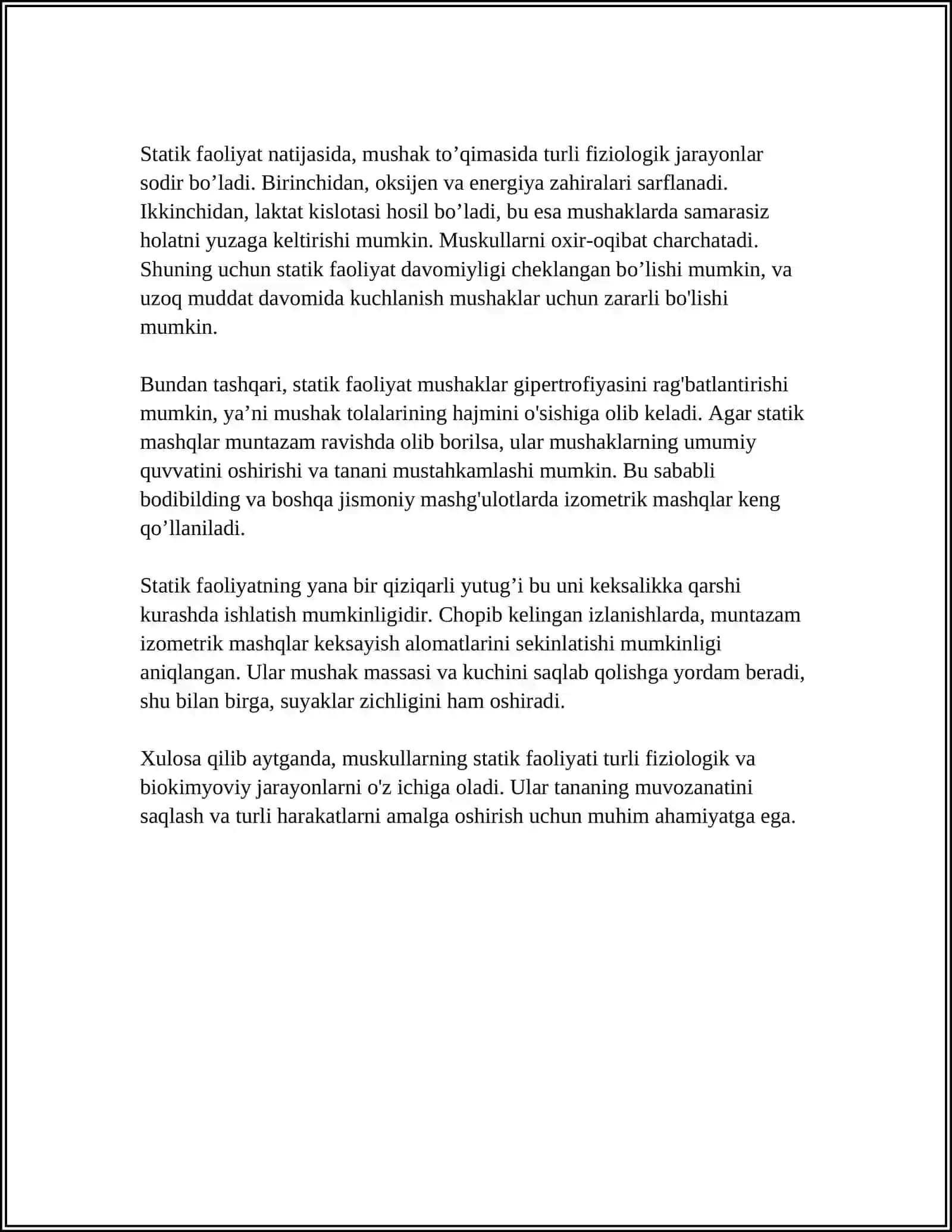 MUSKULLARNING STATIK VA DENAMIK BAJARADIGAN ISH TURLARI 4