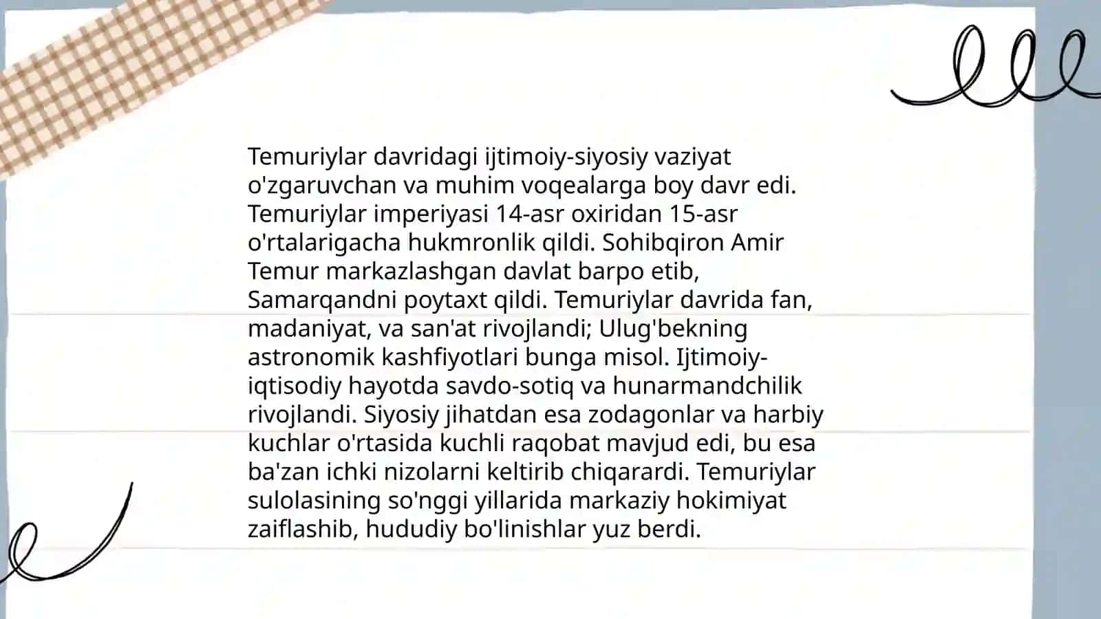 Mirzo Ulugʻbek hayoti va ijodi 4