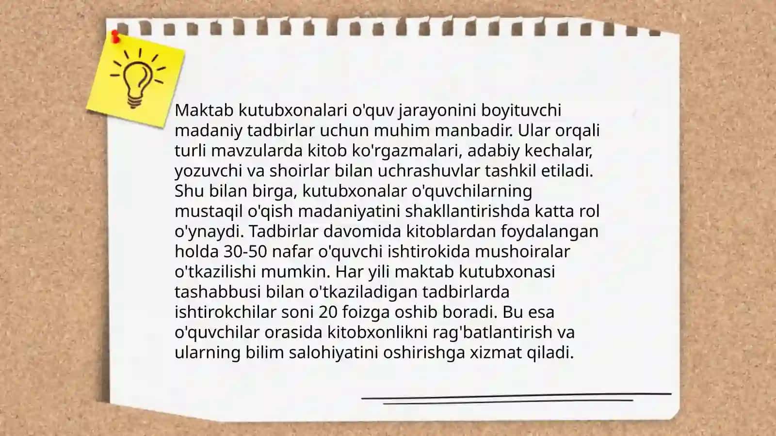 Mavzu: Sinf raxbarining sinf jamoasini jipslashtirishda maktab jamoat tashkilotlari bilan olib boriladigan ishlar 4