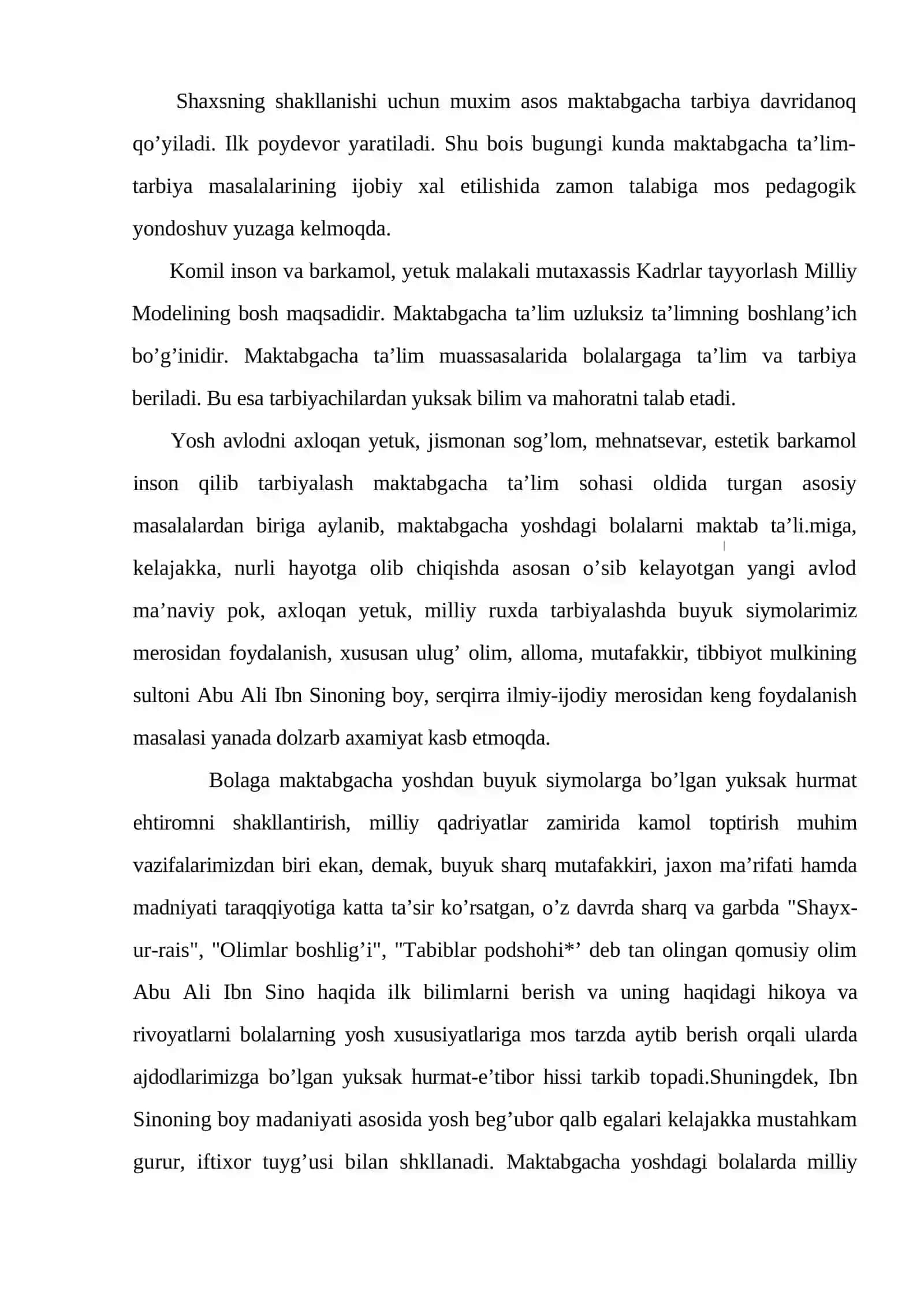 Sharq mutafakkirlarning maktabgacha yoshdagi bolalarni jismoniy tarbiyalashga oid qarashlari 4