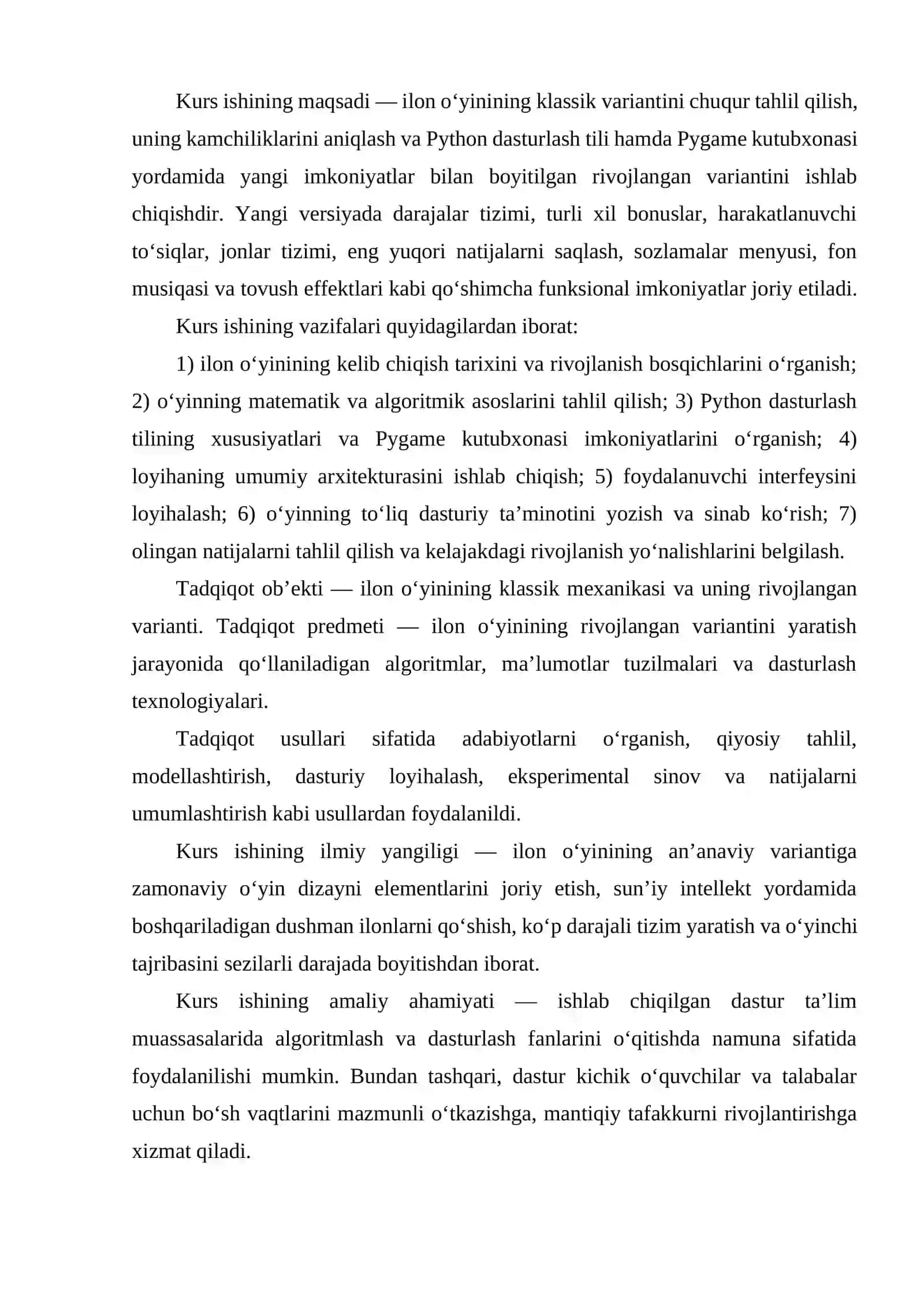 ILON O‘YINI HAQIDA UMUMIY MA’LUMOT VA NAZARIY ASOSLAR 4