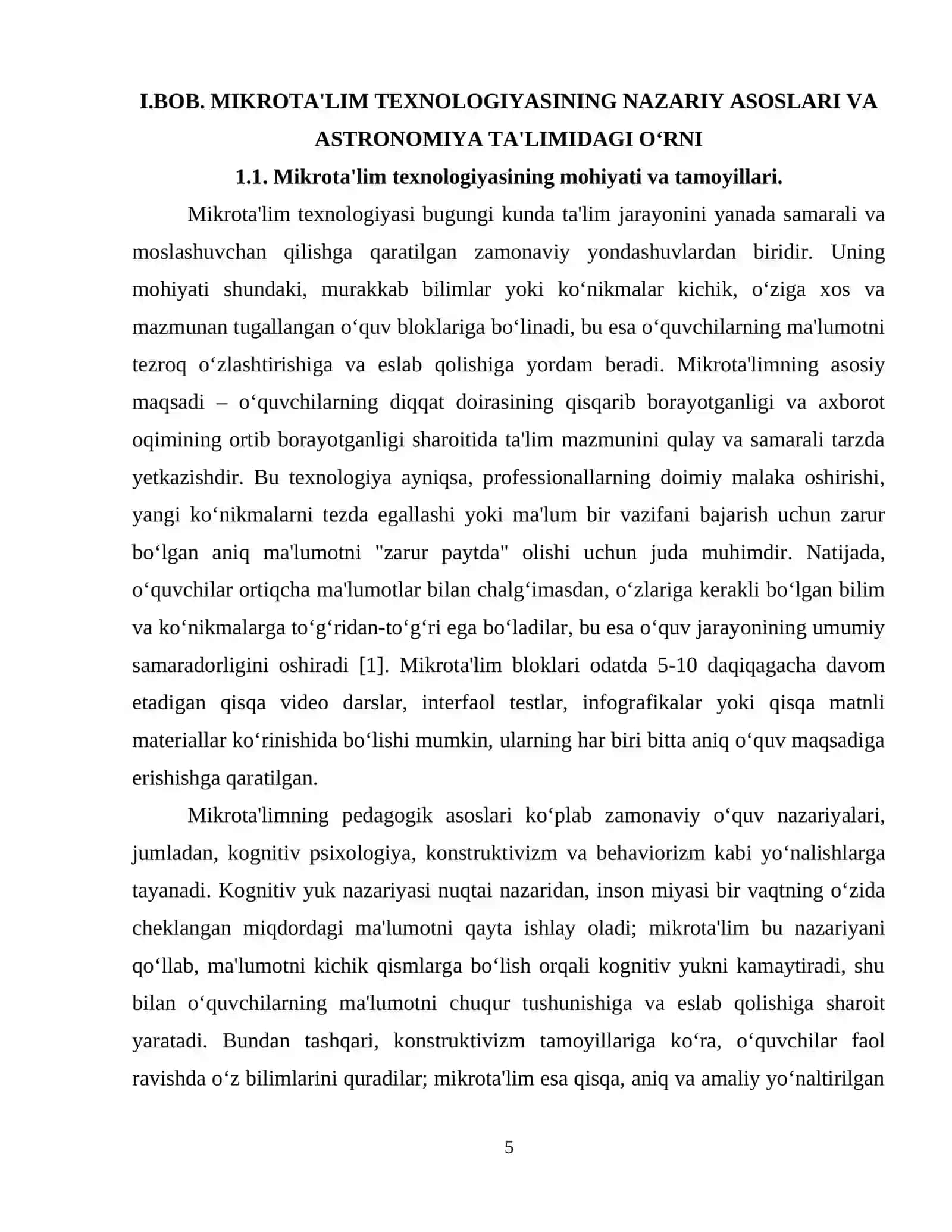 ASTRONOMIYA FANIDA MIKROTA’LIM TEXNOLOGIYASIDAN FOYDALANISH 4