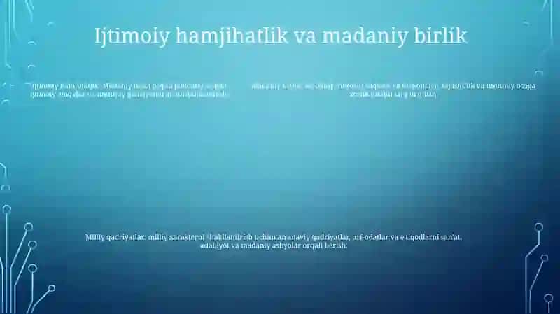 National Identity: Mustaqil Yurt San'ati, Adabiyoti Va Me'Morchiligida Milliy Qadriyatlarning Aks Etishi 4