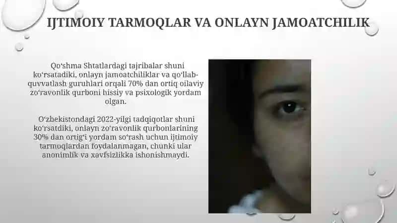 Uyushgan zo'ravonlik qurbonlariga texnologiyalardan foydalanish 4
