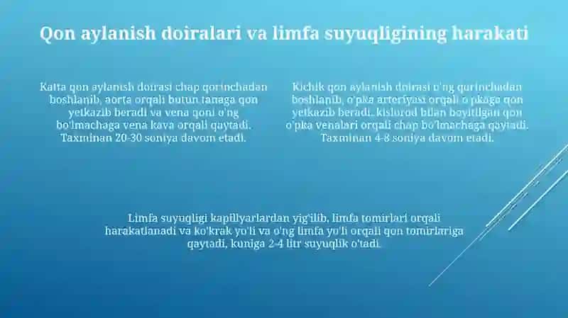 Yurak.Limfa sistemasi 4