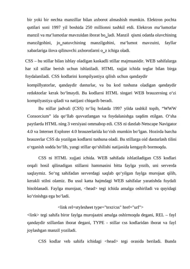 WEB sahifalar 4