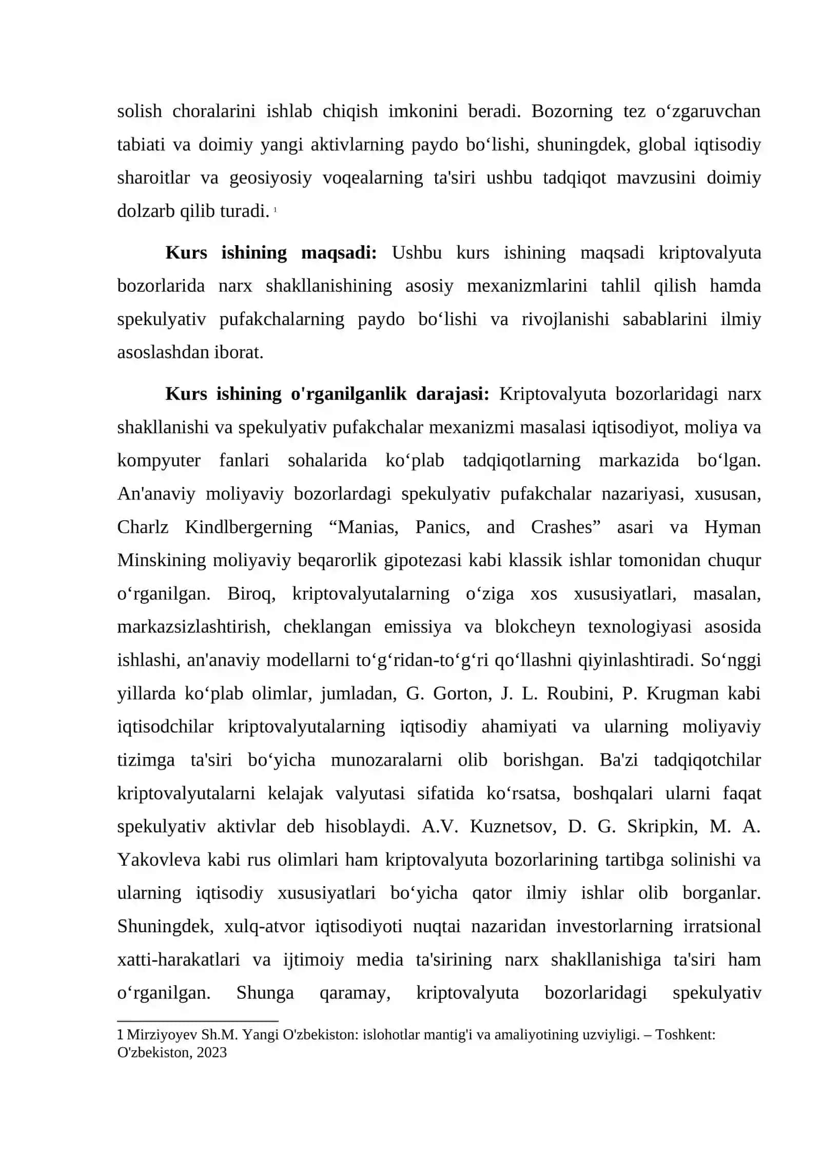 KRIPTOVALYUTA BOZORLARI: NARX SHAKLLANISHI VA SPEKULYATIV PUFAKCHALAR MEXANIZMI 4