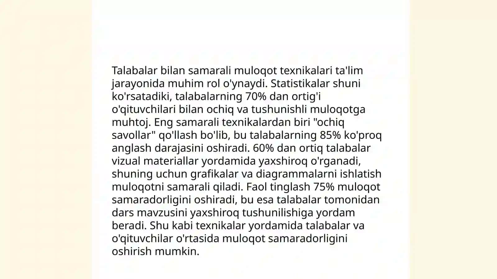 Oʻqituvchi kasbiy faoliyatida muloqot madaniyatining shakllanishi 4