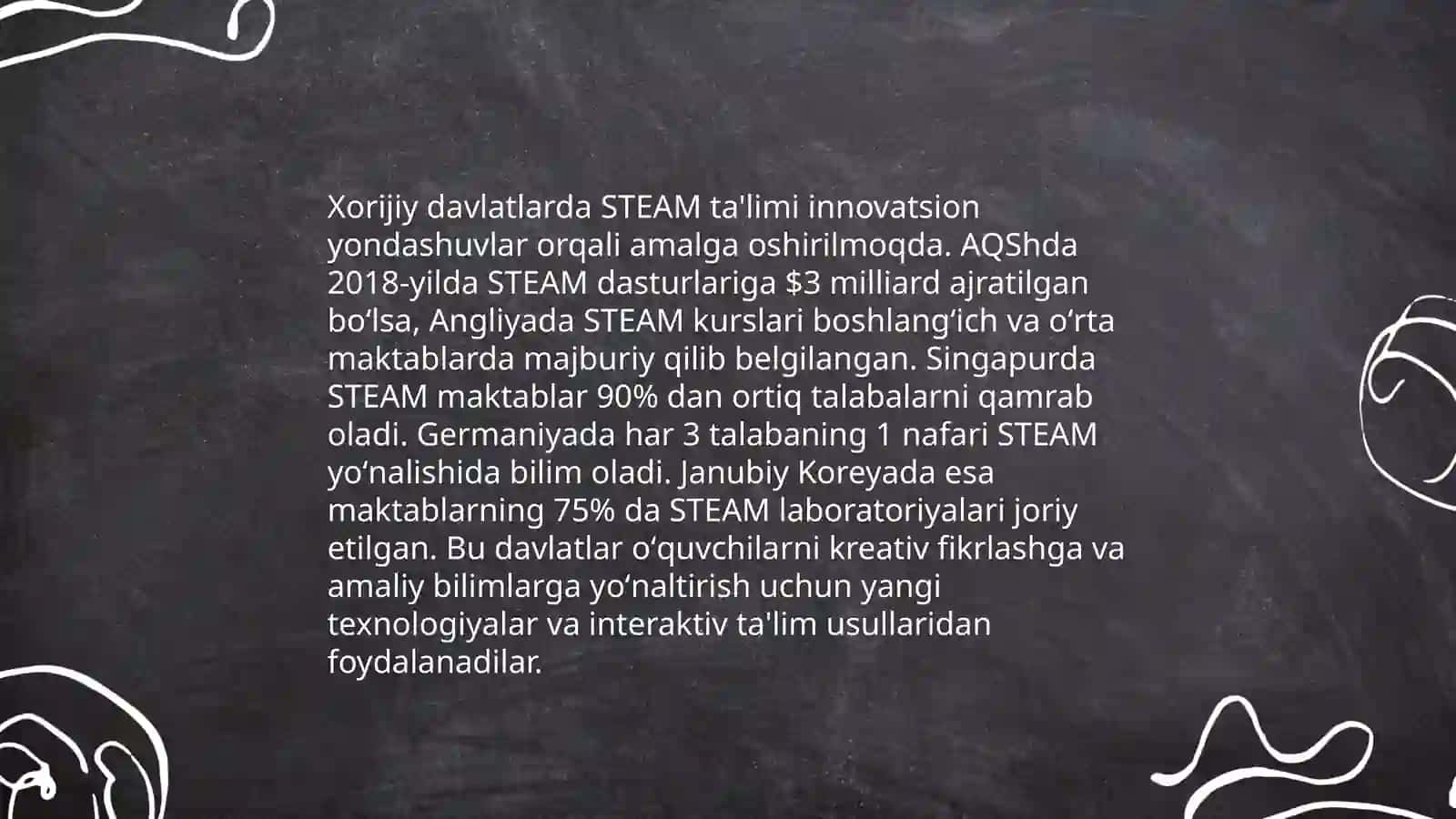 Xorijiy davlatlarda talim tarbiya jarayonida STEAMdan foydalanish 4