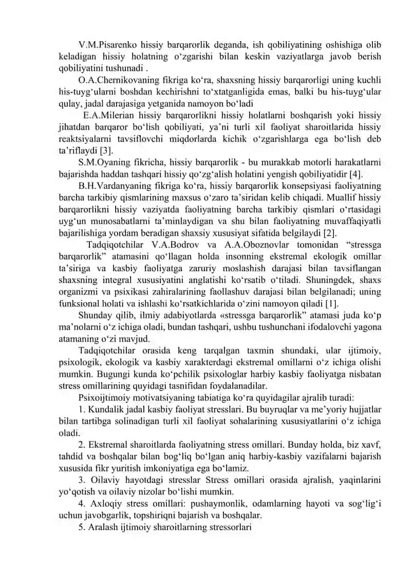 Stressga moyil shaxslar bilan ishlashning o'ziga xos tomonlari. 4