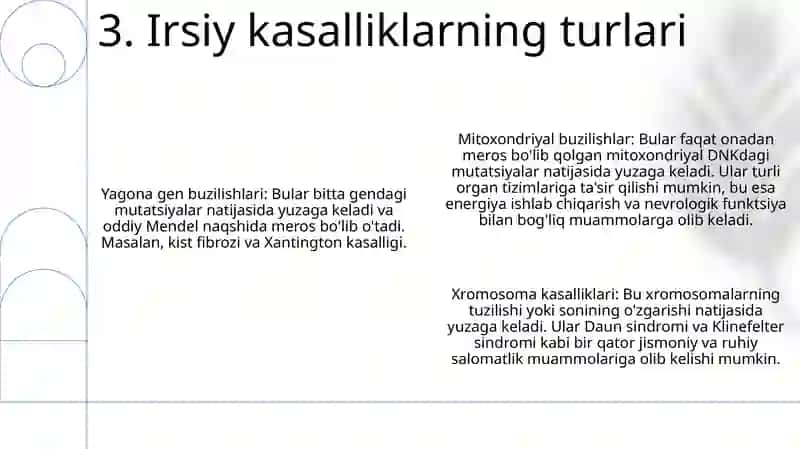 Odamdagi Irsiy Kasalliklar 4