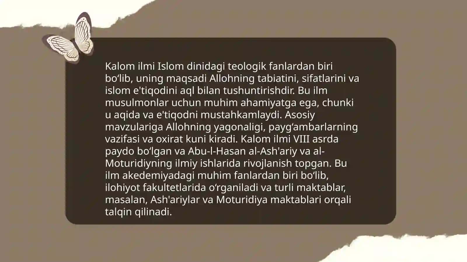 Islom dining aqidaviy yoʻnalishlari va maktablari 4