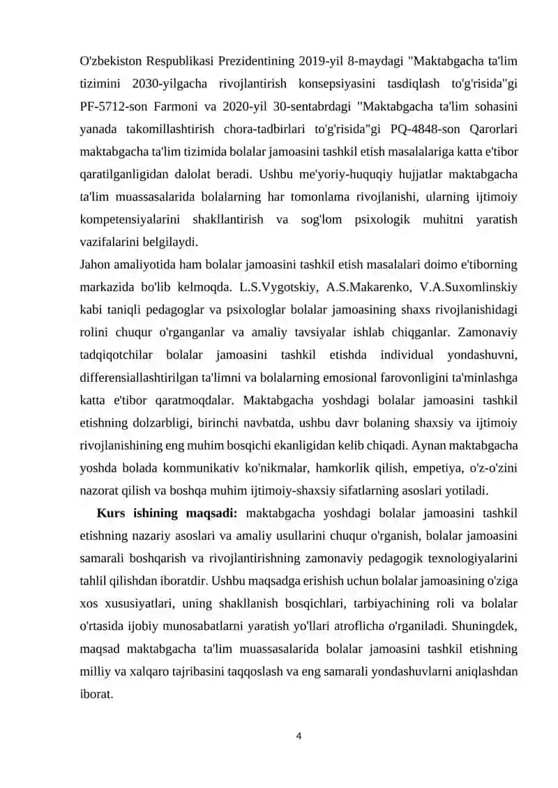 MAKTABGACHA YOSHDAGI BOLALAR JAMOASINI TASHKIL ETISH 4