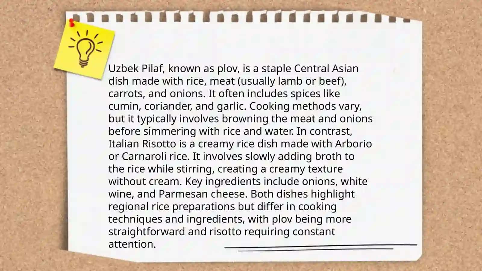 Differences and recipes of Uzbek and foreign foods 4