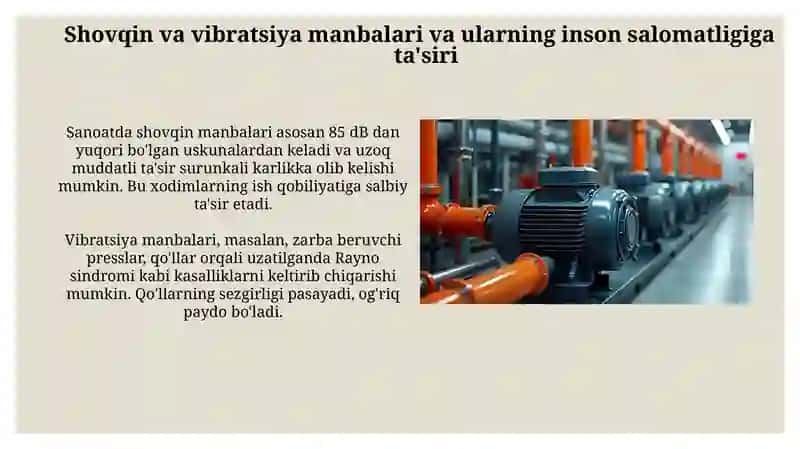Sanoat Korxonalarida Shovqin Va Titrashdan Saqlanish: Qulaylik Va Samaradorlik Kaliti 4