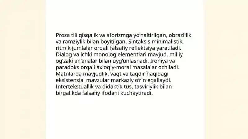 O'tkir Hoshimovning "Daftar hoshiyasidagi bitiklar" asari 4