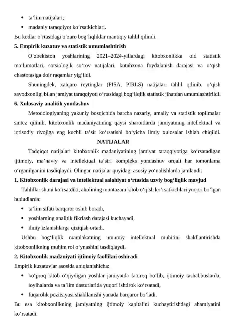 Kitobxonlik madaniyati va jamiyat taraqqiyoti 4