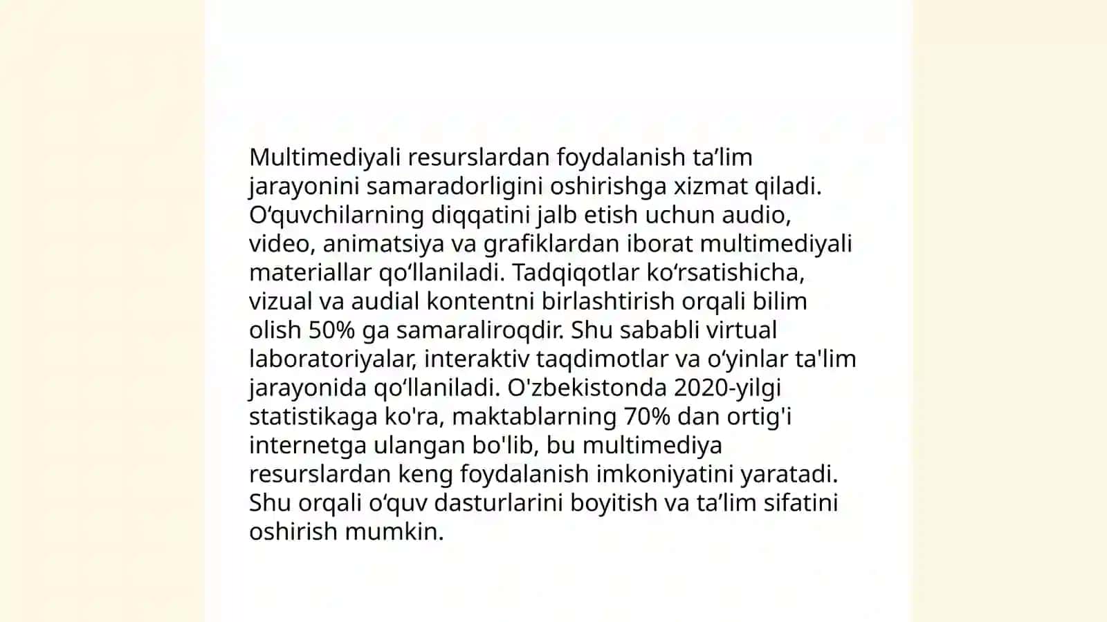 Maktabgacha yoshdagi bolalarga taʼlim tarbiya berish texnologiyalari 4