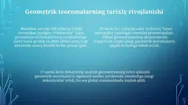 Geometriya elementlari mavzusini o'rganish 4