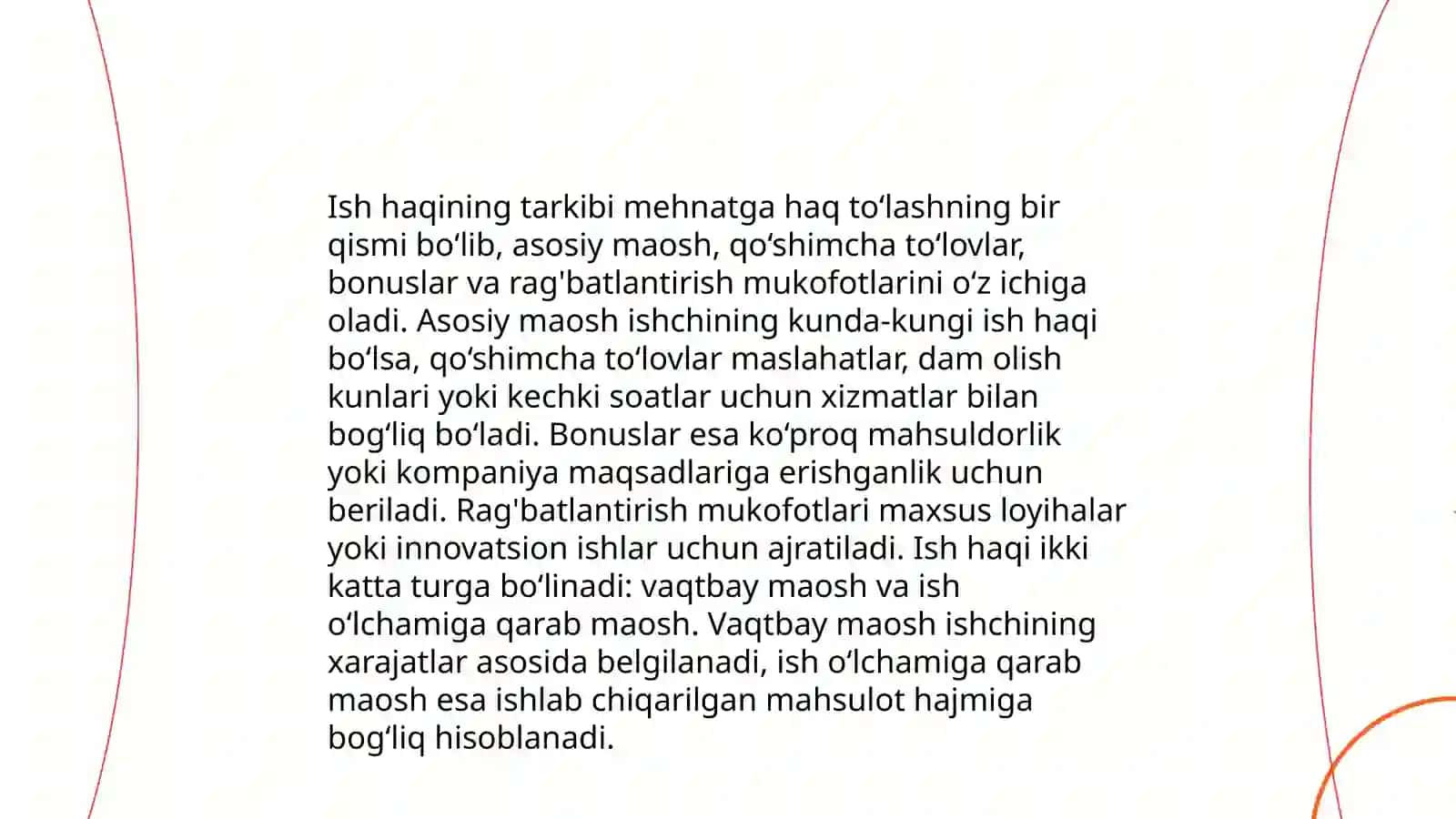 O'zbekistonda ish haqi ish haqi turlari va ish haqini oshirishning istiqbollari 4