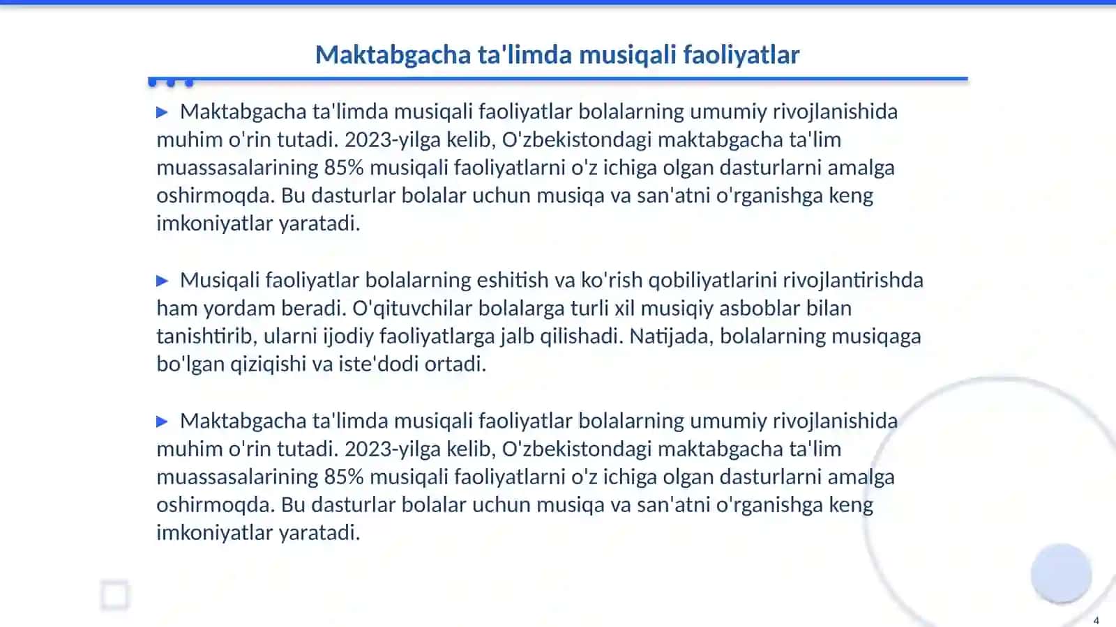 Maktabgacha ta'limdagi musiqali teatrlashtirilgan faoliyatlarni tashkil etish 4