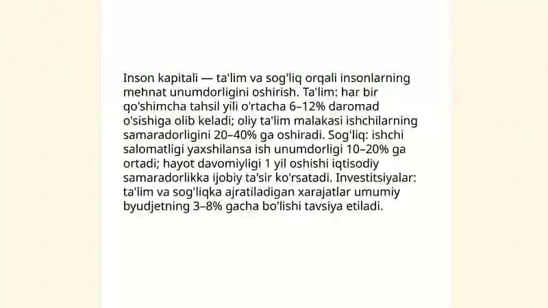 Iqtisodiy òsishga ta'sir qilivchi omillar 4